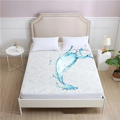 Coberta de matalàs impermeable de bambú